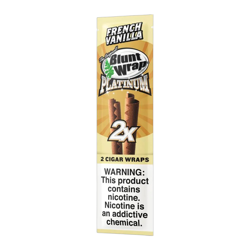BLUNT WRAP 25 POUCHES OF 2 WRAPS - FRENCH VANILLA