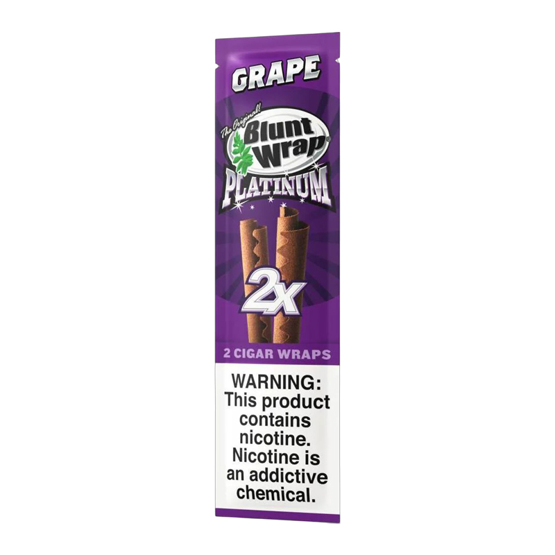 BLUNT WRAP 25 POUCHES OF 2 WRAPS - GRAPE