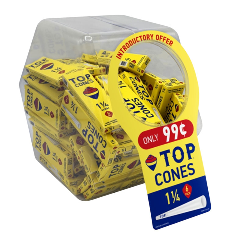 TOP CONE 1 1/4 6PK - JAR OF 72
