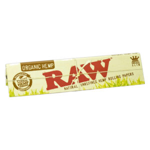 RAW ORGANIC PAPERS KING SIZE SLIM - 50 PER BOX