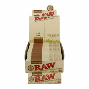 RAW ORGANIC PAPERS 1 1/4 SIZE - 24 PER BOX