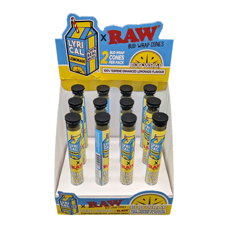 RAW BUD WRAP CONES LYRICAL LEMONADE - 2 CONES PER PACK