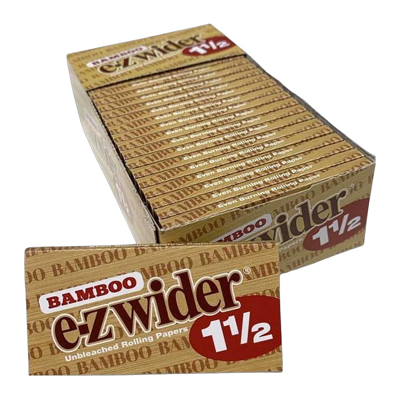 E-Z WIDER 1 1/4 BAMBOO ROLLING PAPERS - 24 BOOKLETS