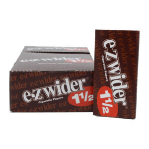 E-Z WIDER 1 1/2 BROWN ROLLING PAPERS - 24 BOOKLETS