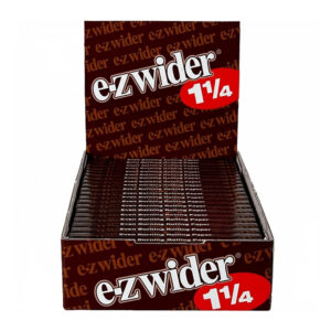 E-Z WIDER 1 1/4 BROWN ROLLING PAPERS - 24 BOOKLETS