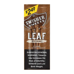 SWISHER SWEETS LEAF 10 PACKS OF 3 - COGNAC
