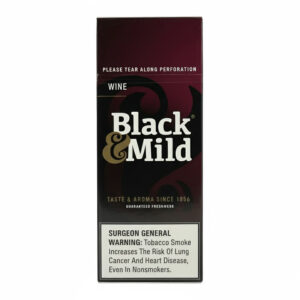 BLACK & MILD SINGLES BOX OF 25 PLASTIC TIP - WINE NPP