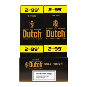 DUTCH MASTERS 2PK CIGARILLOS 30 POUCHES - GOLD FUSION