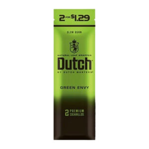 DUTCH MASTERS 2PK CIGARILLOS 30 POUCHES - GREEN ENVY