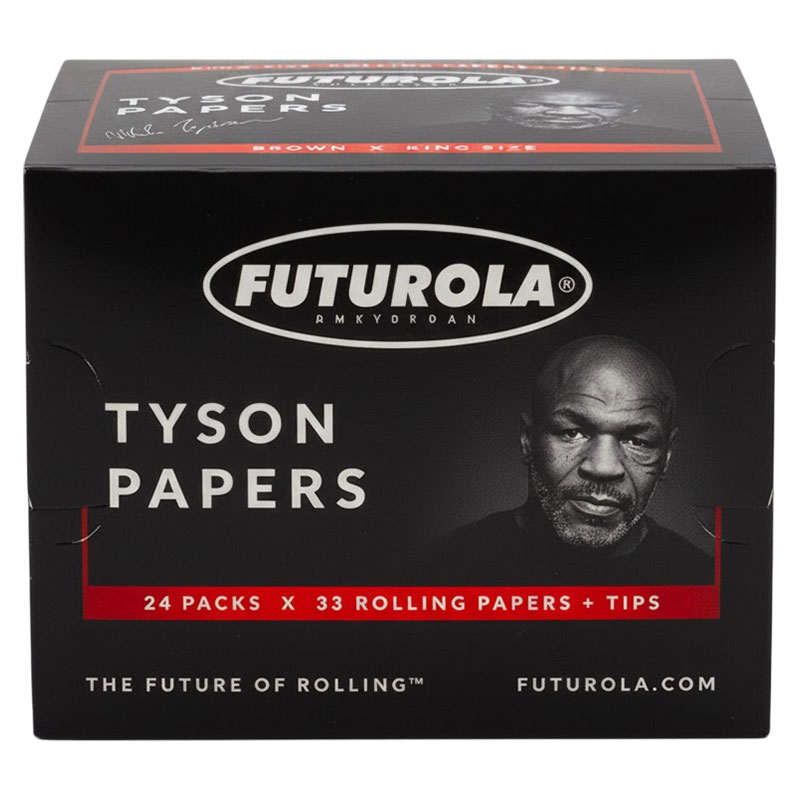 TYSON 1 1/4 ROLLING PAPERS + TIPS 33 PACK - BOX OF 24