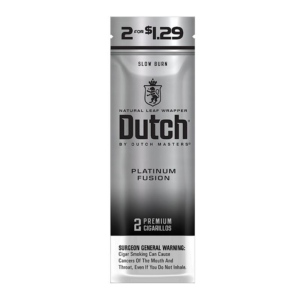 DUTCH MASTERS 2PK CIGARILLOS 30 POUCHES - PLATINUM FUSION