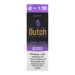 DUTCH MASTERS 2PK CIGARILLOS 30 POUCHES - ROYAL HAZE