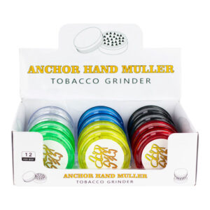 ANCHOR HAND MULLER TOBACCO GRINDER - BOX OF 12