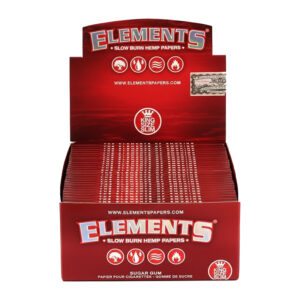 ELEMENTS SLOW BURN HEMP PAPERS SINGLE WIDE - 25 PER BOX