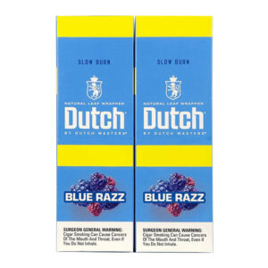 DUTCH MASTERS 2PK CIGARILLOS 30 POUCHES - BLUE RAZZ