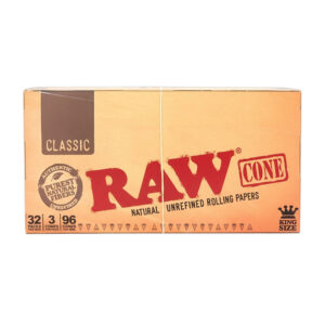 RAW CLASSIC CONES KING SIZE - 3 CONES PER PACK