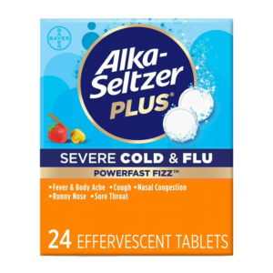 ALKA-SELTZER PLUS COLD & FLUE CITRUS - 20 POUCHES OF 2 TABLETS