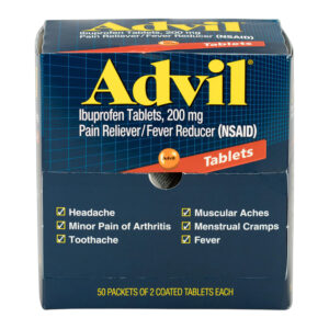 ADVIL REGULAR - 50 PACKETS OF 2 TABLETS