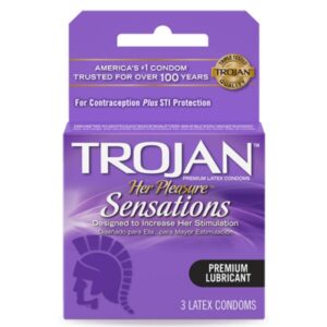 TROJAN 6 PACK - HER PLEASURE (LIGHT PURPLE)
