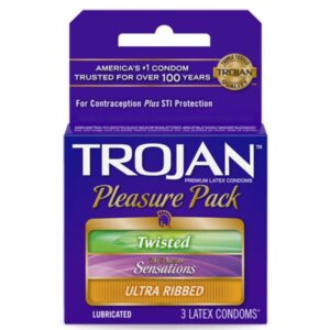 TROJAN 6 PACK - PLEASURE PACK (DARK PURPLE)