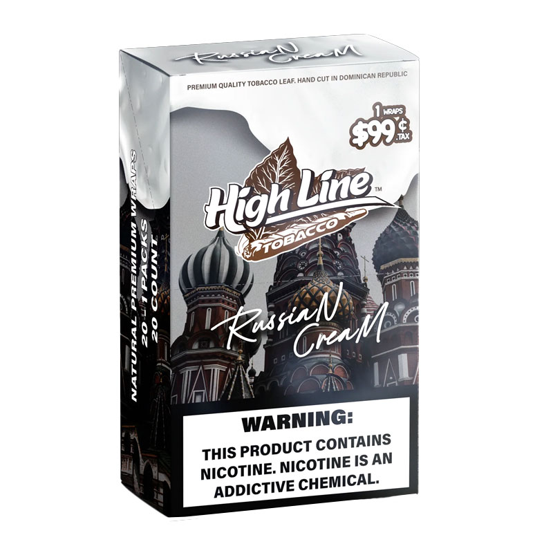 HIGH LINE 1PK WRAPS BOX OF 20 - RUSSIAN CREAM