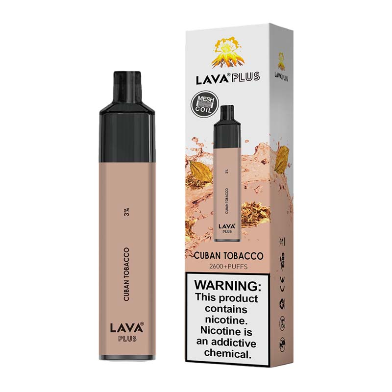 LAVA PLUS 2600PF BOX OF 10 - CUBAN TOBACCO 3%