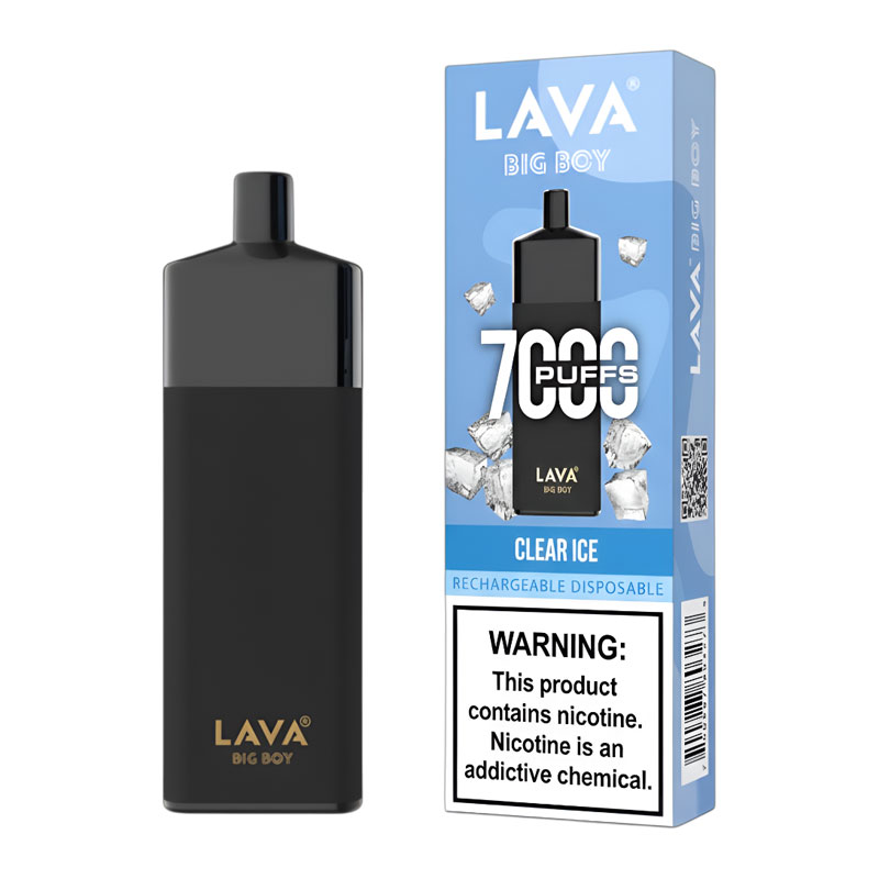 LAVA BIG BOY 7K BOX OF 10 - CLEAR ICE