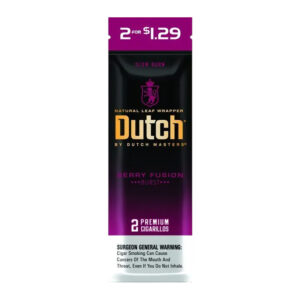 DUTCH MASTERS 2PK CIGARILLOS 30 POUCHES - BERRY FUSION BURST