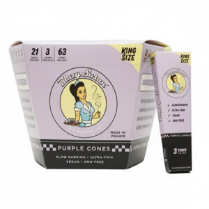 BLAZY SUSAN PURPLE CONES KING SIZE - 3 CONES PER PACK