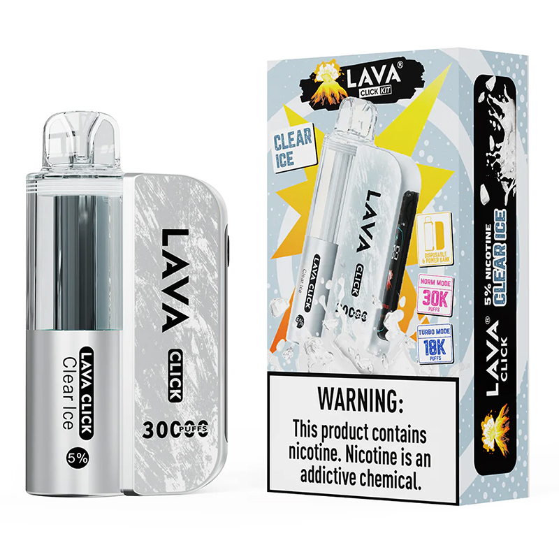 LAVA CLICK KIT 30K BOX OF 5 - CLEAR ICE