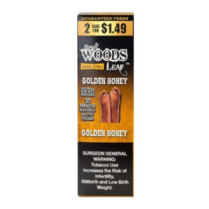 SWEET WOODS LEAF 2CT BOX OF 15 POUCHES - GOLDEN HONEY (2 FOR $1.49)