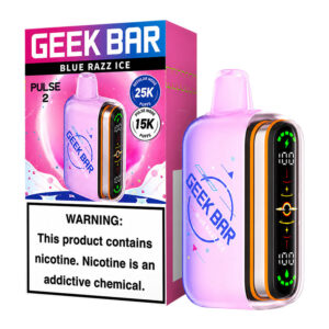 GEEK BAR PULSE 2 25K BOX OF 5 - BLUE RAZZ ICE