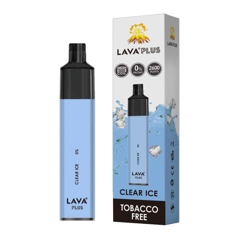 LAVA PLUS ZERO 2600PF BOX OF 10 - CLEAR ICE