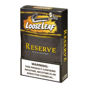 LOOSELEAF WRAPS 8CT RESERVE BLACK EDITION - PACK OF 5