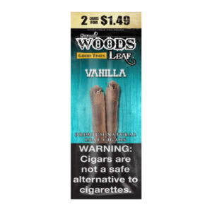 SWEET WOODS LEAF 2CT BOX OF 15 POUCHES - VANILLA (2 FOR $1.49)