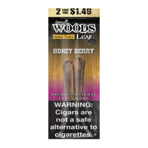 SWEET WOODS LEAF 2CT BOX OF 15 POUCHES - HONEY BERRY (2 FOR $1.49)