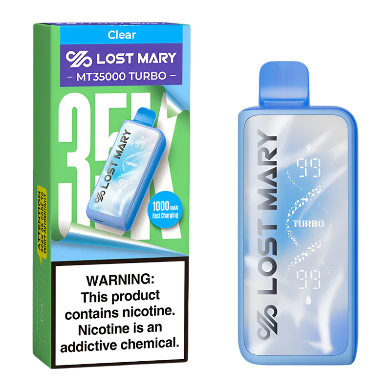 LOST MARY MT35K TURBO BOX OF 5 - CLEAR