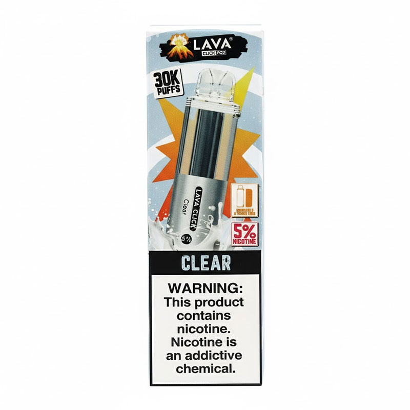 LAVA CLICK POD 30K BOX OF 10 - CLEAR