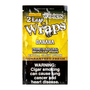SWEET WOODS LEAF WRAPS 2CT BOX OF 30 POUCHES - BANANA