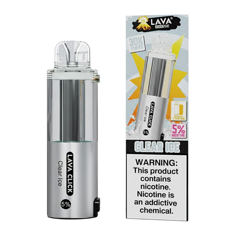 LAVA CLICK POD 30K BOX OF 10 - CLEAR ICE