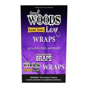 SWEET WOODS LEAF WRAPS 2CT BOX OF 30 POUCHES - GRAPE
