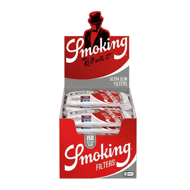 SMOKING FILTERS ULTRA SLIMS 150CT - BOX OF 34 POUCHES
