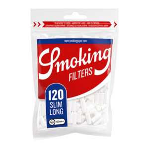 SMOKING FILTERS SLIMS 120CT - BOX OF 30 POUCHES - 8414775012595