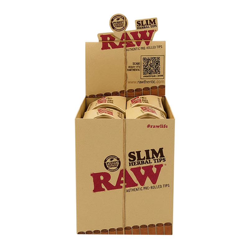 RAW TIPS SLIM HERBAL TIPS - 20 PER BOX (21 PER PACK)