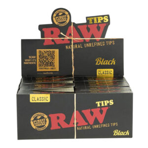 RAW BLACK TIPS - 50 PER BOX - 716165251682