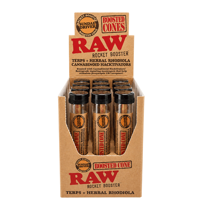 RAW ROCKET BOOSTER CONE SUNDAE DRIVER 12CT