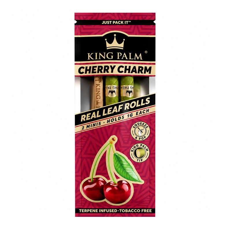 KING PALM 2 MINIS HOLD 1G CHERRY CHARM - BOX OF 20