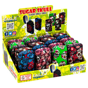 EAGLE TORCH SUGAR SKULL CLASSIC SINGLE TORCH – 20 CT