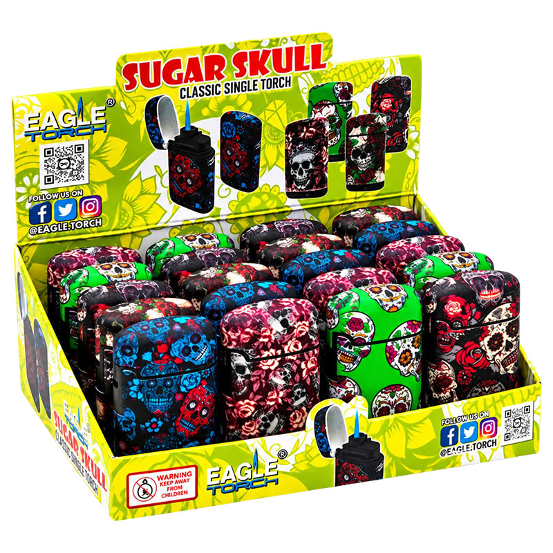 EAGLE TORCH SUGAR SKULL CLASSIC SINGLE TORCH - 20 CT