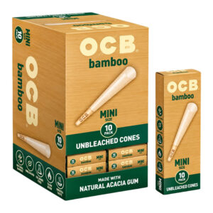 OCB BAMBOO UNBLEACHED MINI CONES 10PK 24CT